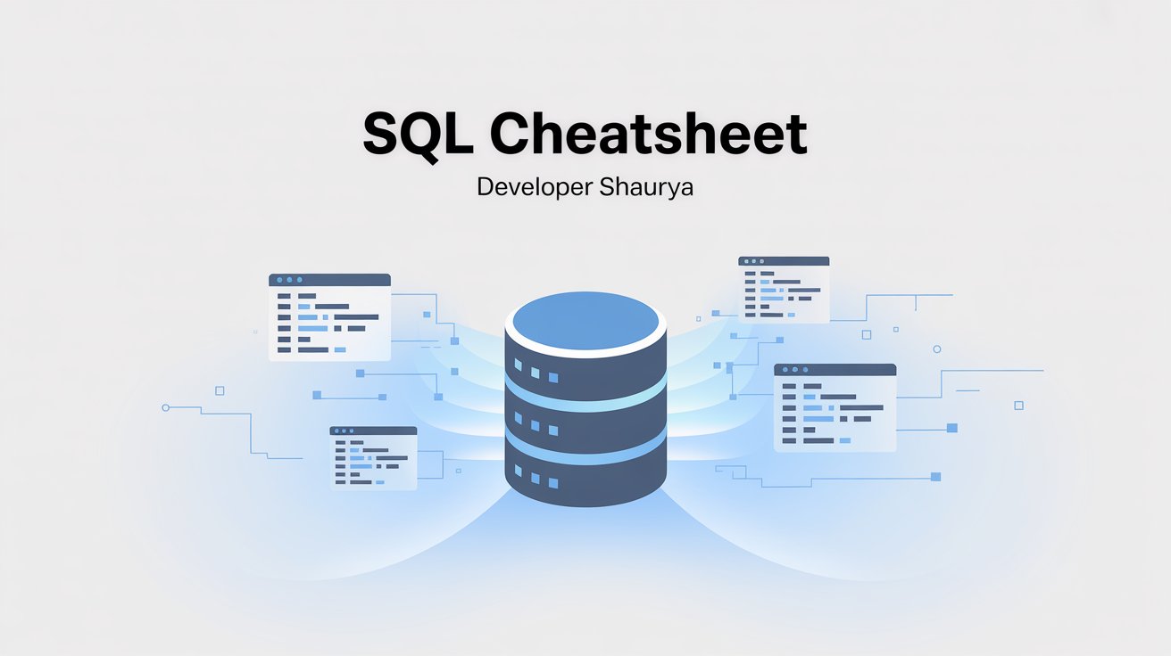 SQL Cheatsheet – A Quick Guide for Beginners & Developers