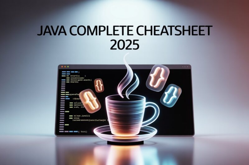 Java Complete Cheatsheet – 2025 Ultimate Edition